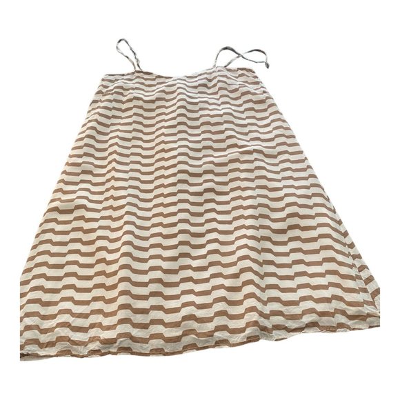 Naked Zebra Chevron Mini Dress Women Size Small Spaghetti Straps Cotton Lining - Picture 11 of 14